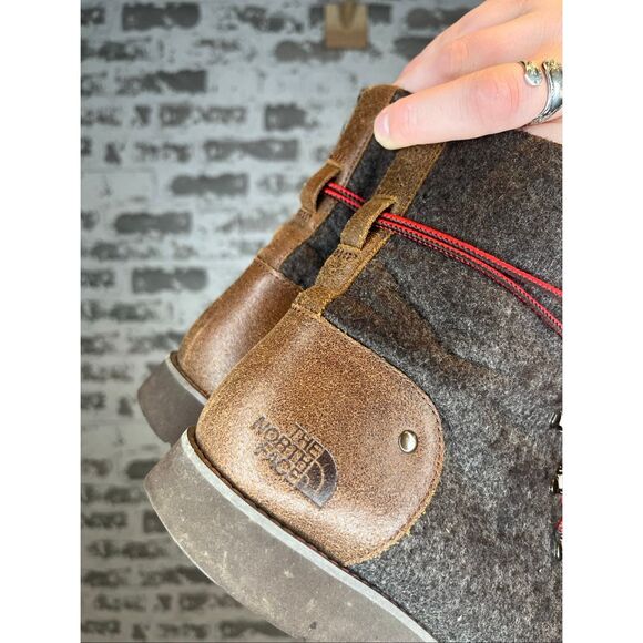 The North Face | women felt brown lace up boots - Picture 3 of 8